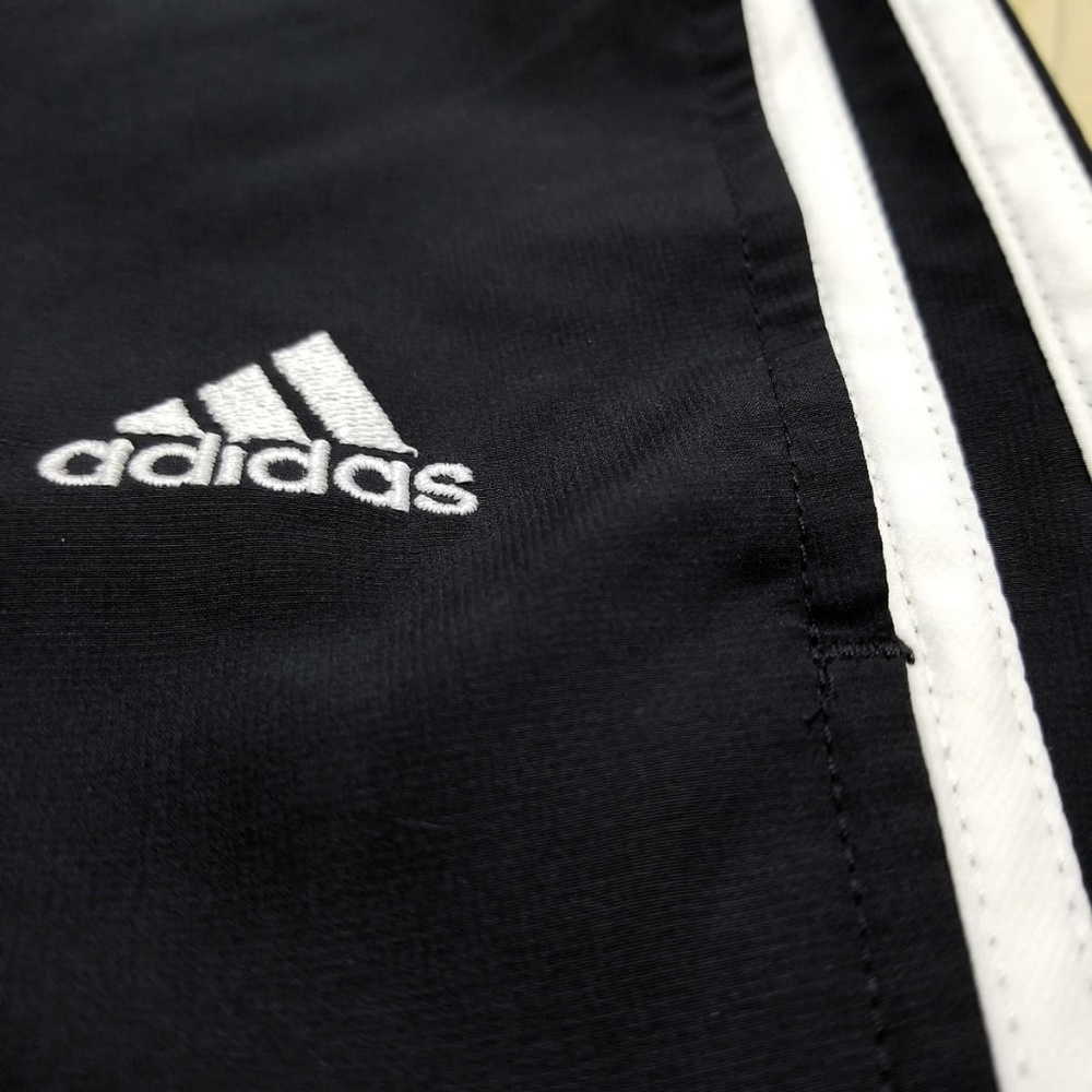 Black Adidas Track Pants with White stripe